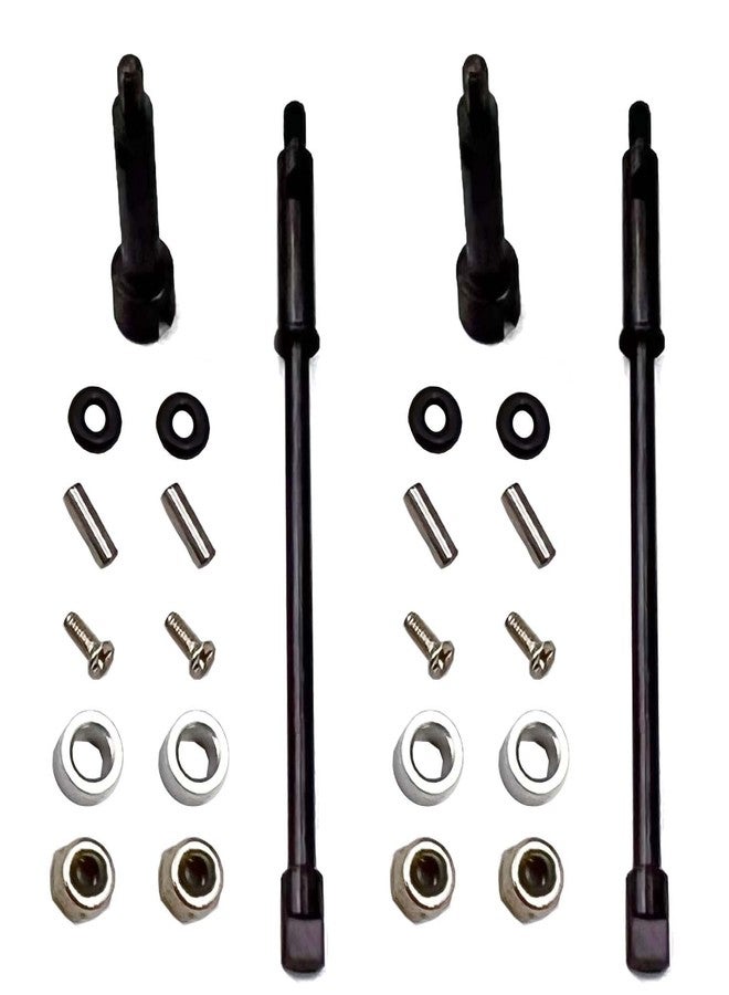 FainWan RC 4mm Widen Wheel Axle CVD Front Rear Joint Drive Shaft Upgrade Parts Compatible with SCX24 90081 1/24 RC Crawler - Image 1